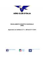 REGOLAMENTO - REGOLAMENTO SPORTIVO NAZIONALE (R.S.N) AeC Italia - AEROCLUB VOLOVELISTICO TOSCANO