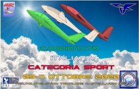 CAMPIONATO ITALIANO Cat. SPORT e VOLO ARTISTICO "TROFEO R. TRICOLORE" 2020 - AEROCLUB VOLOVELISTICO TOSCANO