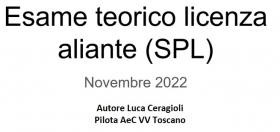 UN INTERESSANTE VIDEO INFORMATIVO SULL'ESAME SPL - AEROCLUB VOLOVELISTICO TOSCANO