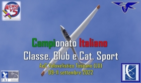 CAMPIONATO ITALIANO CAT. CLUB/SPORT E "TROFEO COLOMBANI-CARMASSI" 2022 - AEROCLUB VOLOVELISTICO TOSCANO