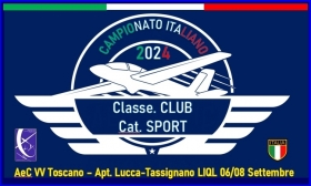 CAMPIONATO ITALIANO CAT. CLUB/SPORT E "TROFEO COLOMBANI-CARMASSI" 2024 - AEROCLUB VOLOVELISTICO TOSCANO