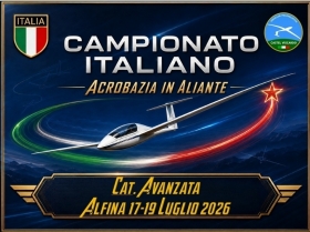 CAMPIONATO ITALIANO CAT. AVANZATA E TROFEO DURANTI  2026 - AEROCLUB VOLOVELISTICO TOSCANO